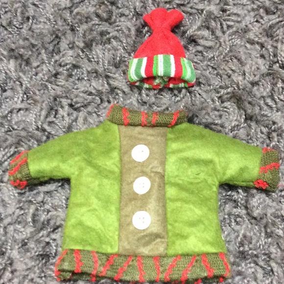 Christmas holiday snowman hand painted wine glass & wine bottle shirt hat cover - Picture 5 of 5